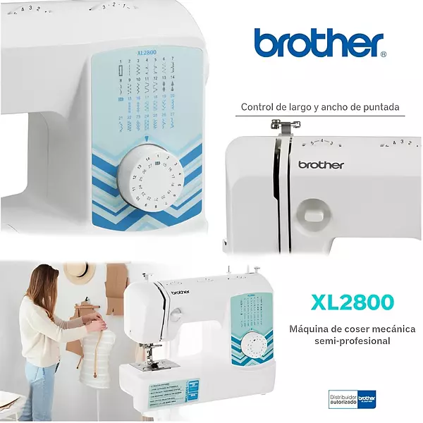 Máquina De Coser Brother XL2800 Con 27 Puntadas